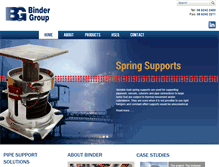 Tablet Screenshot of bindergrp.com